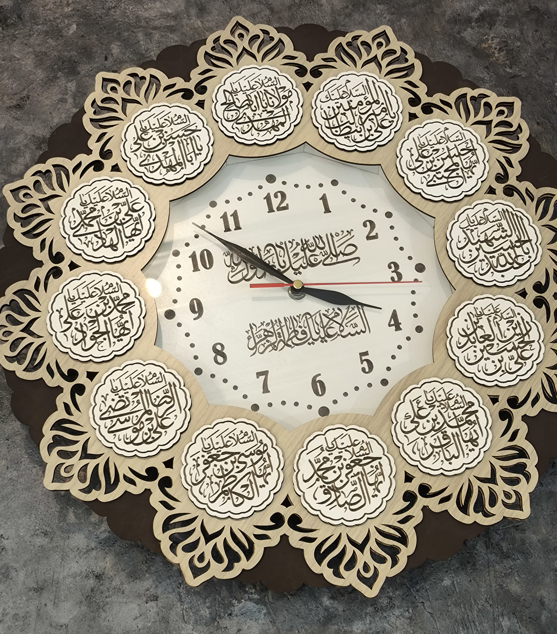 ساعت دیواری طرح مذهبی مدل پروانه