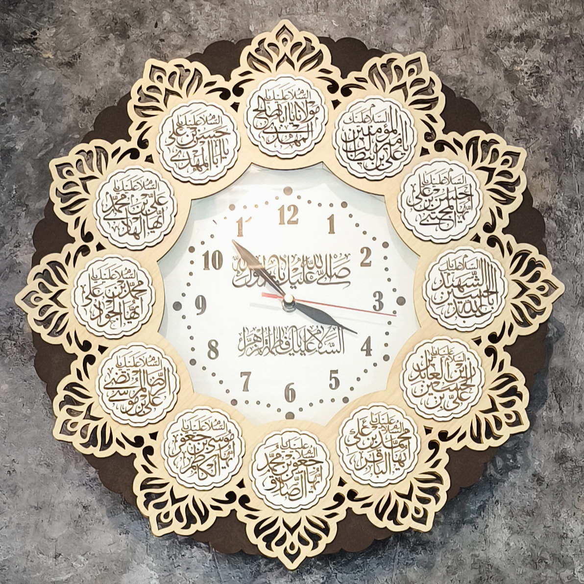 ساعت دیواری طرح مذهبی مدل پروانه