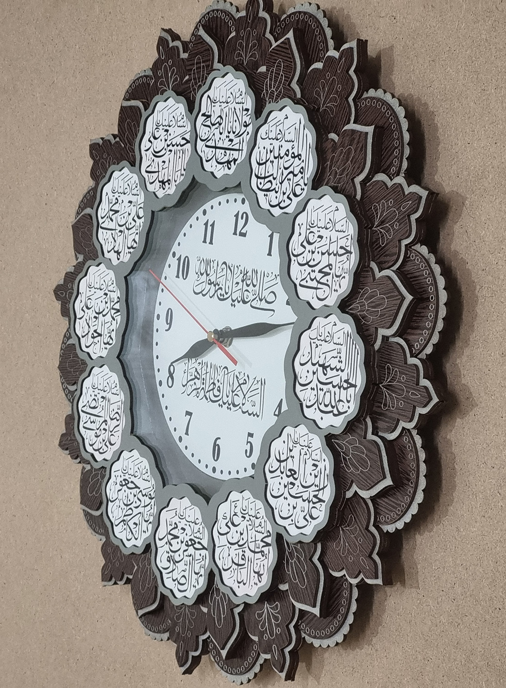 ساعت دیواری طرح مذهبی مدل ماهگل