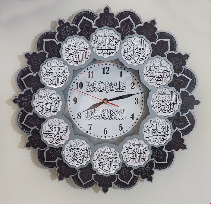 ساعت دیواری طرح مذهبی مدل ماهگل
